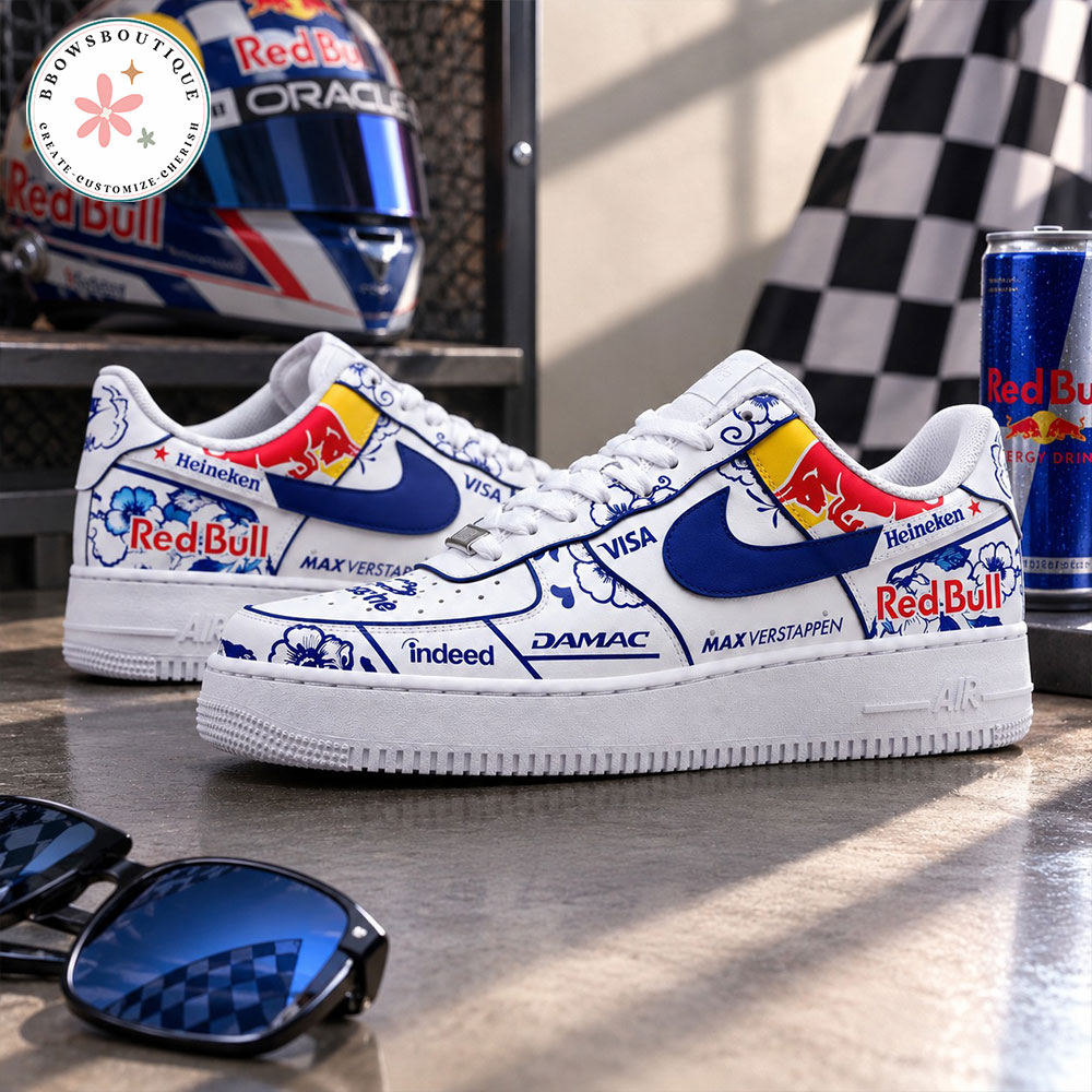 Dutch GP Max Verstappen 2026 Delft Blue Helmet Air Force 1 Shoes