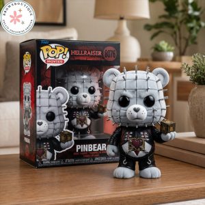 Hellraiser Pinbear Flocked Pinhead Teddy Bear Figure