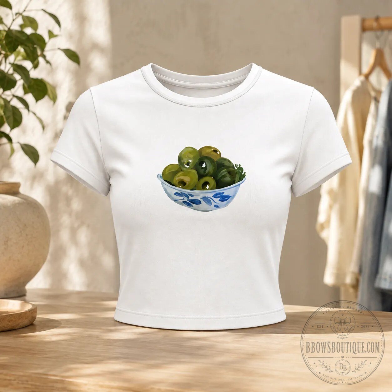 Ariana Grande Lisa Says Gah Olive Bowl Alex Baby Tee 9 Ariana Grande Lisa Says Gah Olive Bowl Alex Baby Tee detailed product view