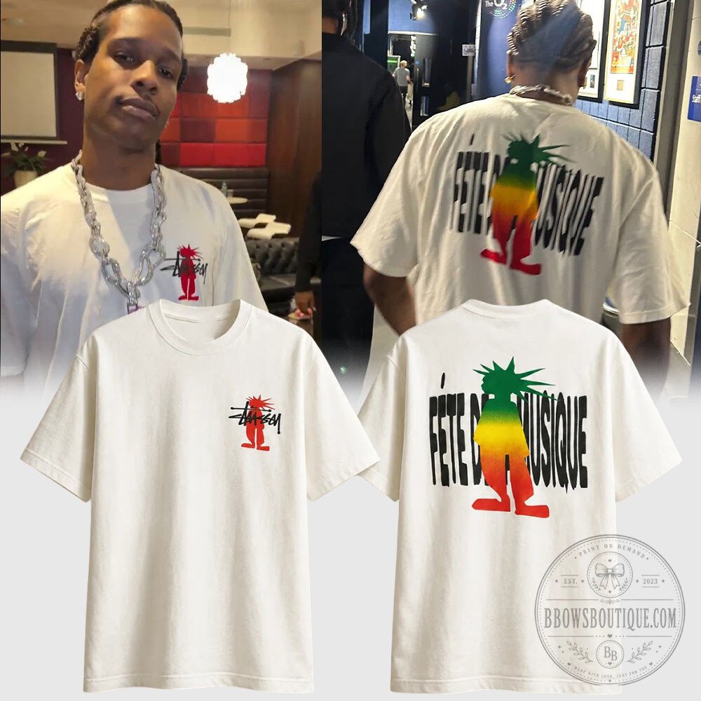 ASAP Nast x Stussy x B.O.P. Fete Musique shirt