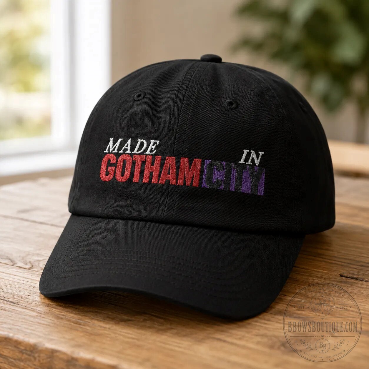 Batman Made In Gotham City Embroidered Hat