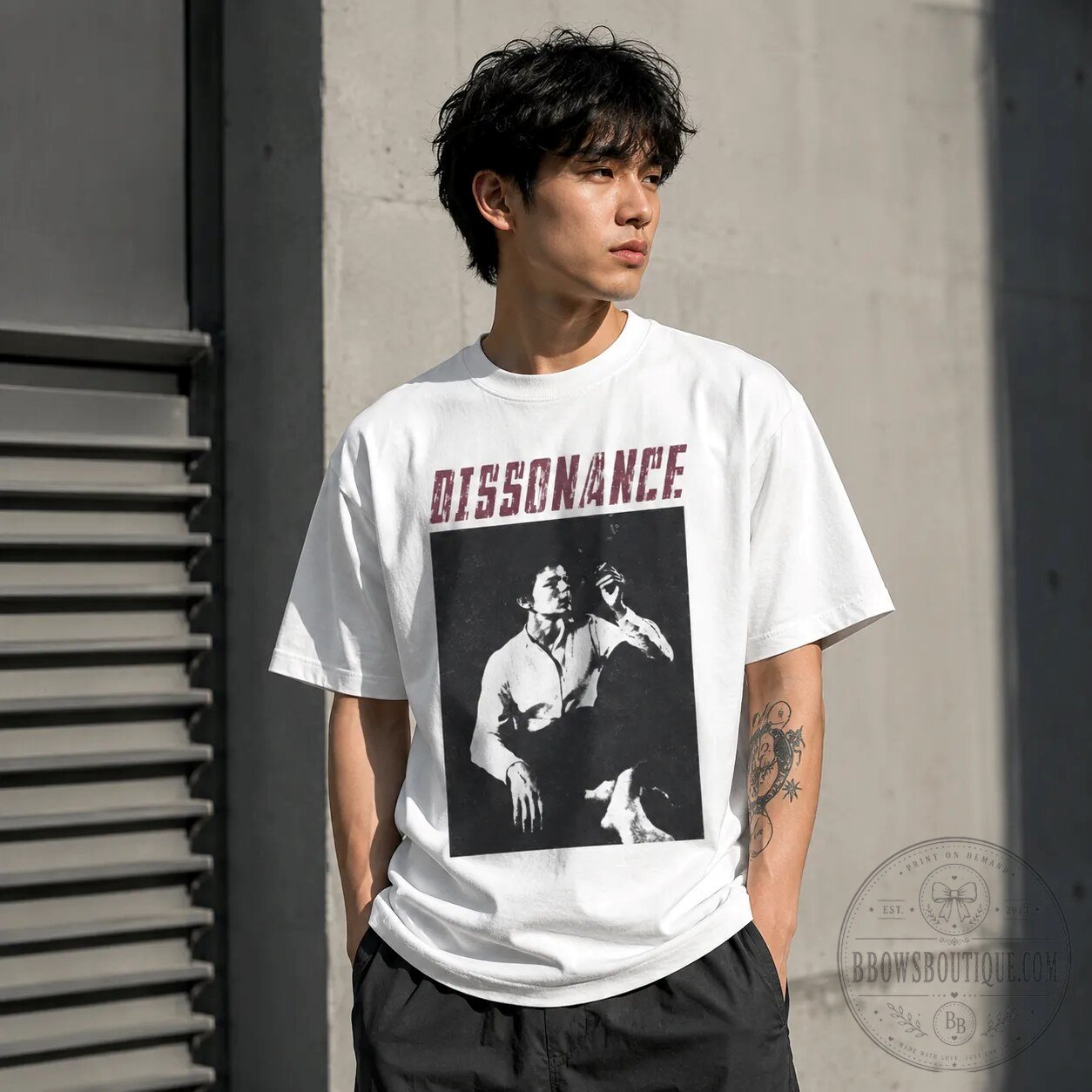 BTS V Taehyung Dissonance Shirt 11 BTS V Taehyung Dissonance Shirt apparel product view