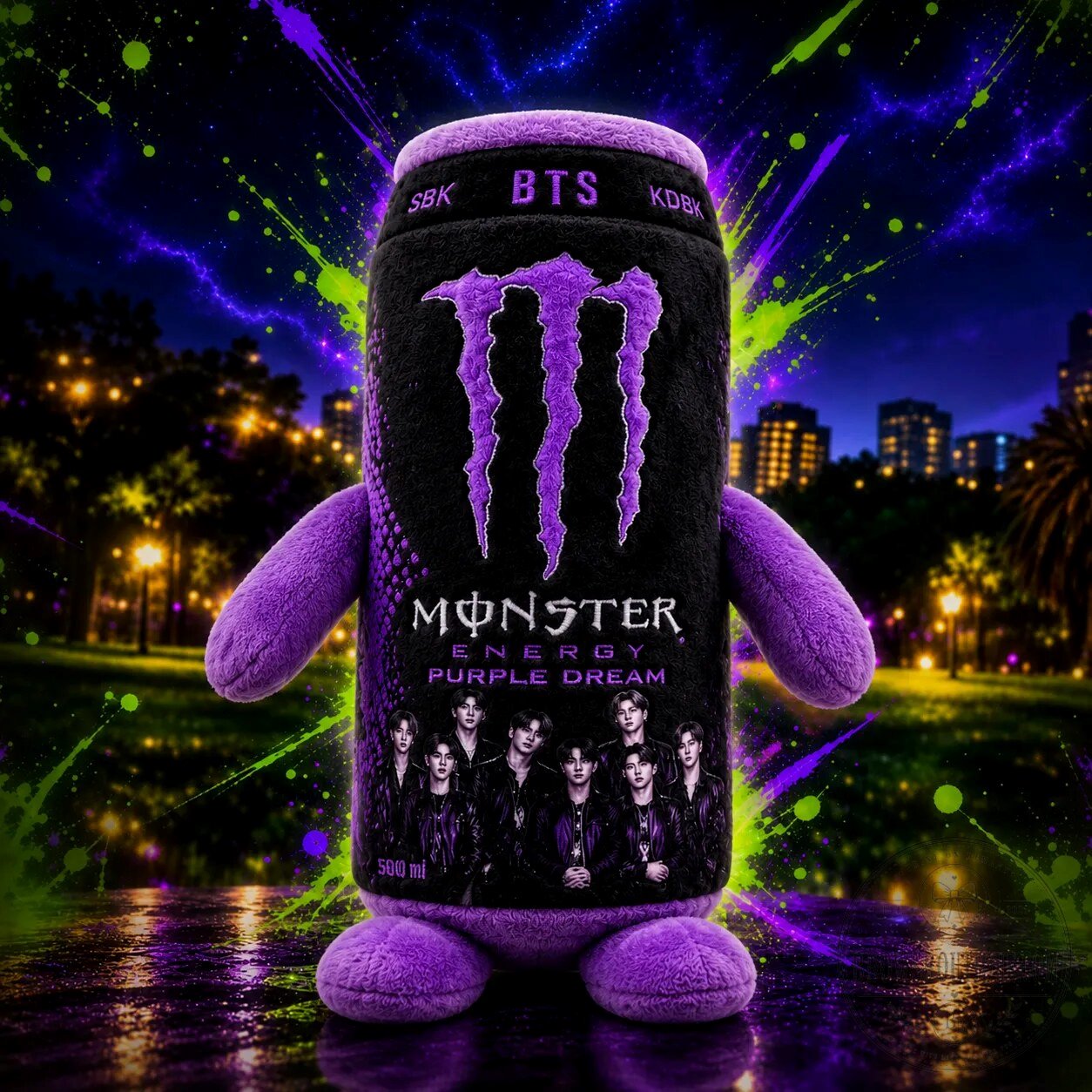 BTS x Monster Energy Can Plush Toy