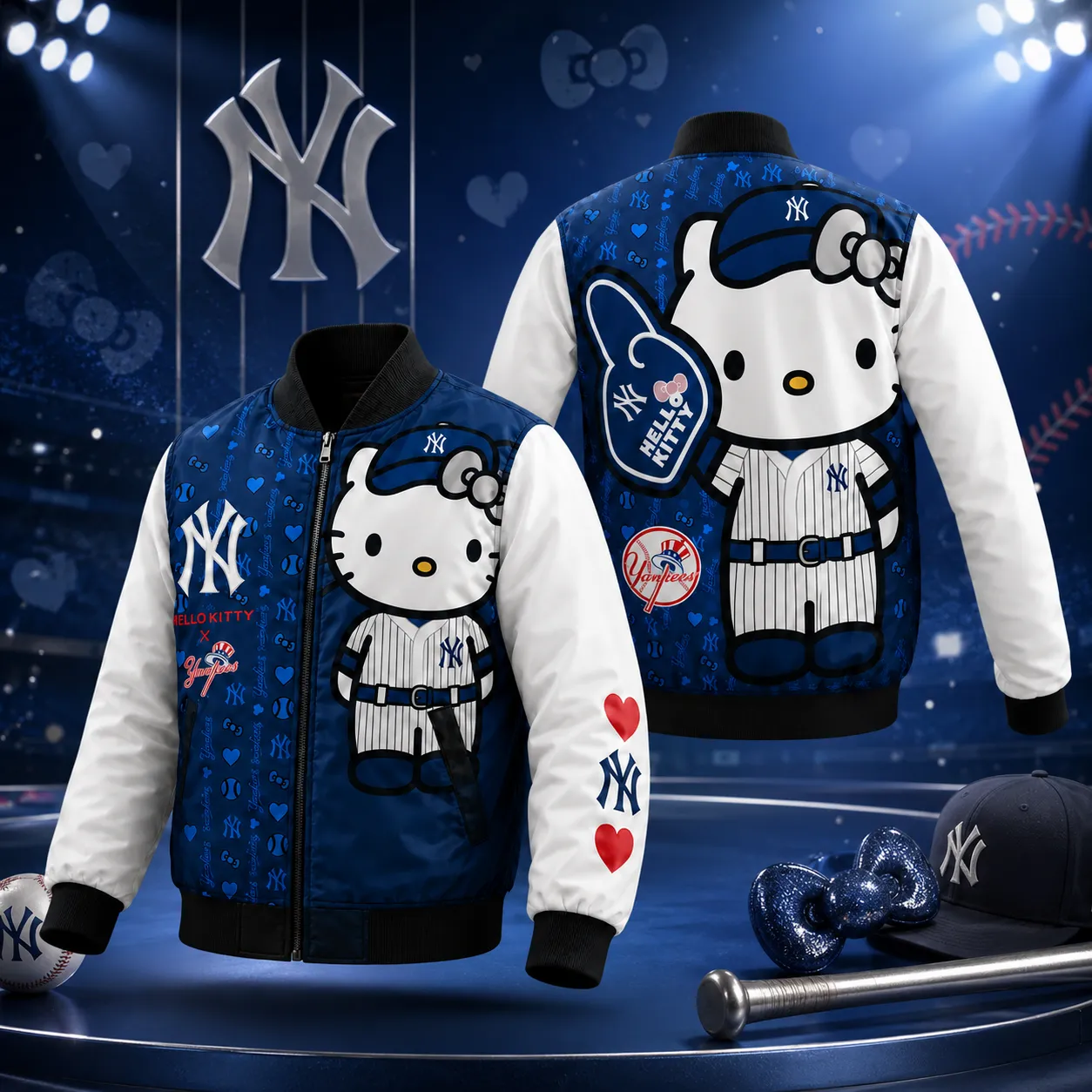 Yankees x Hello Kitty 2026 Bomber Jacket