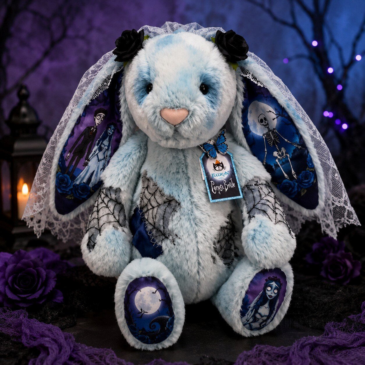 Corpse Bride Jellycat Bunny Plush Toy