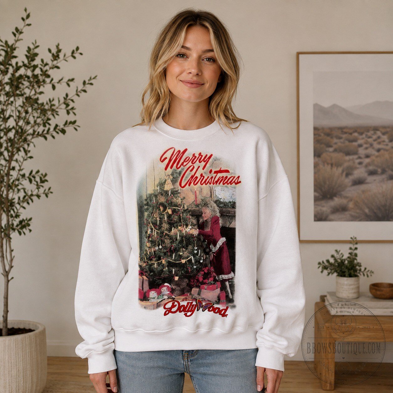 Dolly Parton Christmas Sweatshirt 8 Dolly Parton Christmas Sweatshirt detailed product view