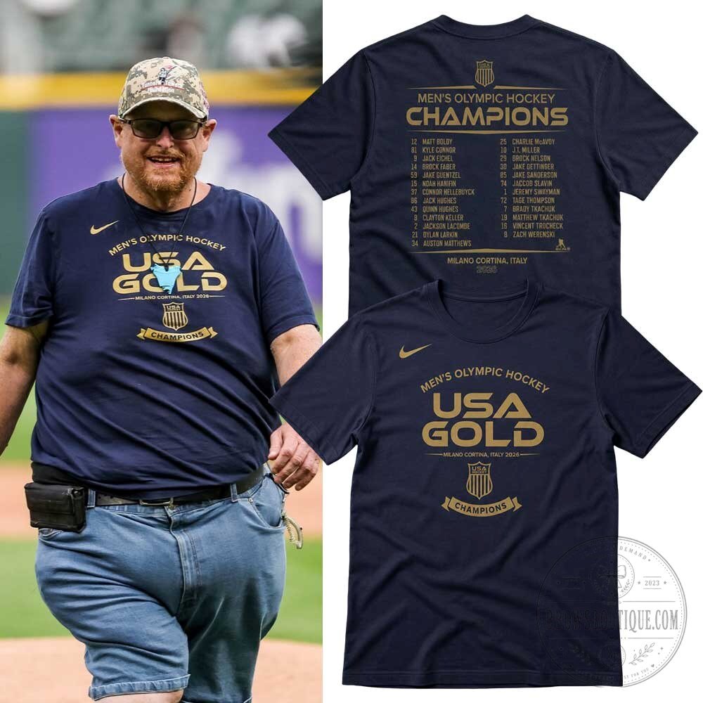 Frank Fleming Nike USA Olympic Team 2026 Gold Medal Roster Shirt