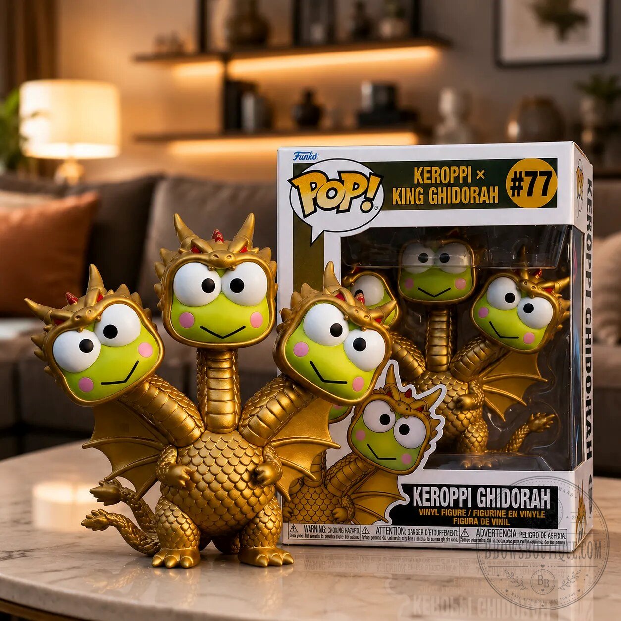 Keroppi x King Ghidorah Sanrio Godzilla Figure