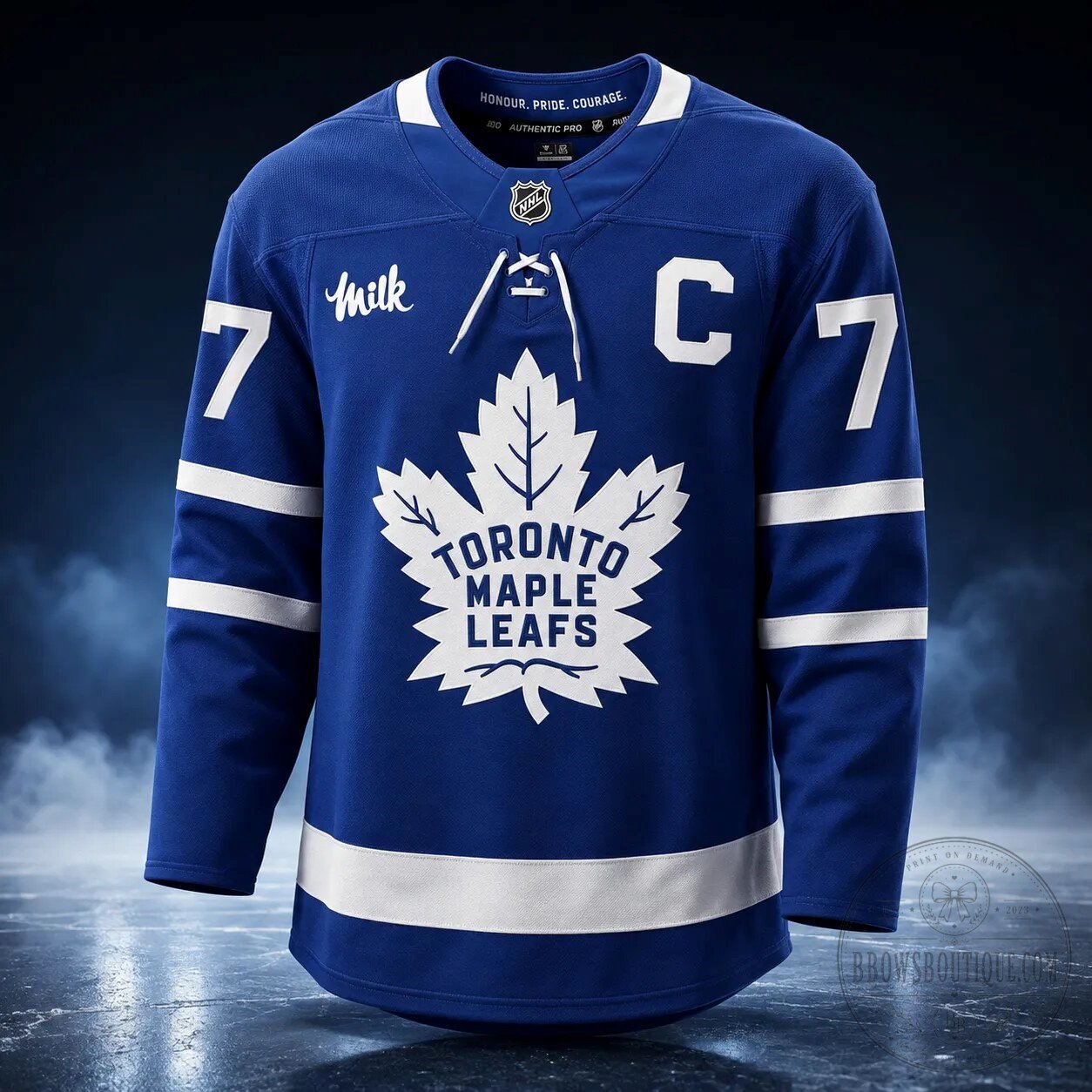 RM BTS Toronto Maple Leafs Hockey Jersey 9 RM BTS Toronto Maple Leafs Hockey Jersey apparel product view