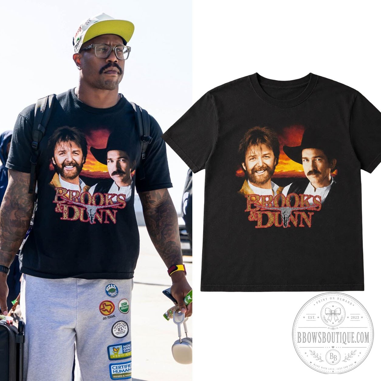 Von Miller Vintage 1990s Books & Dunn Shirt