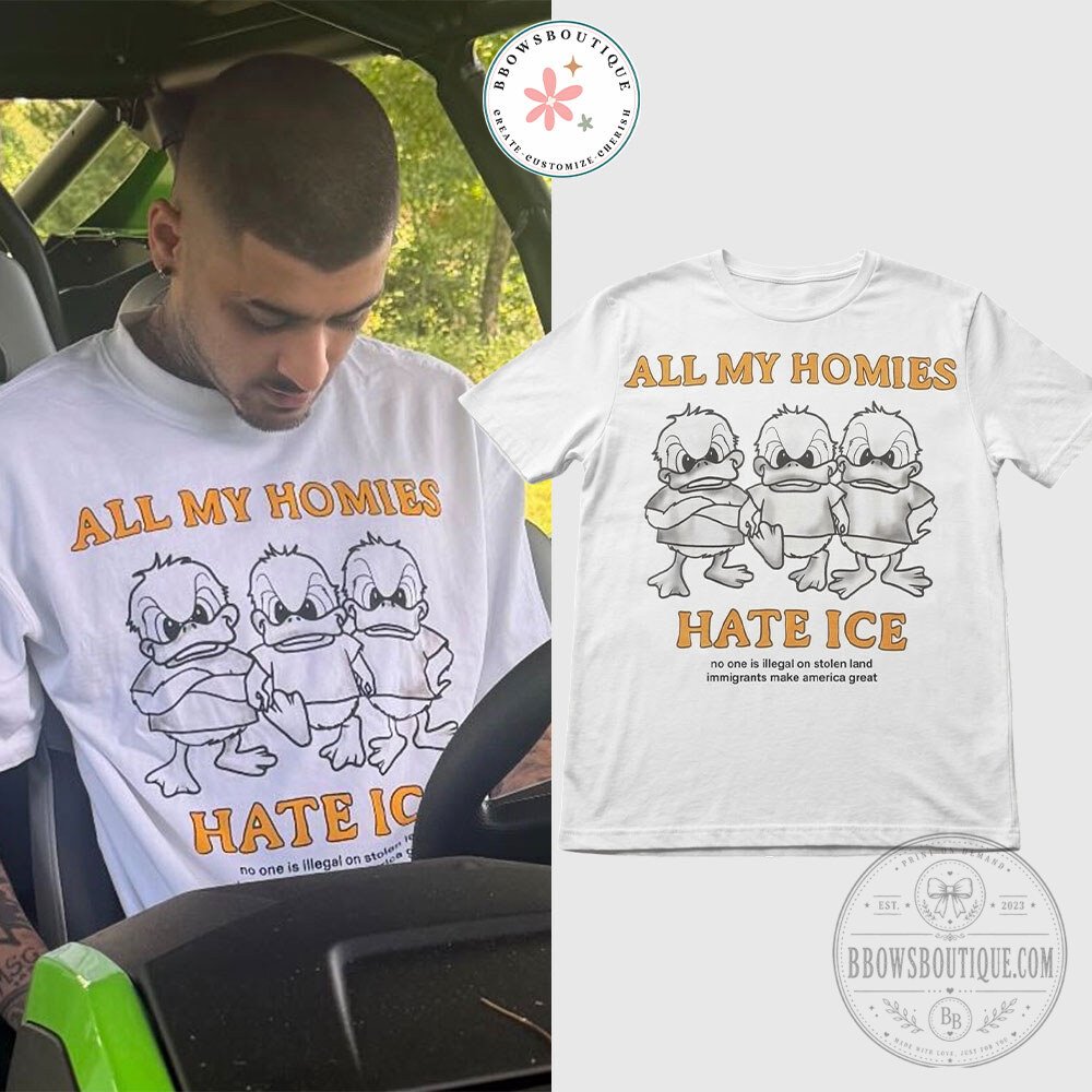 Zayn Malik All My Homies Hates ICE Shirt
